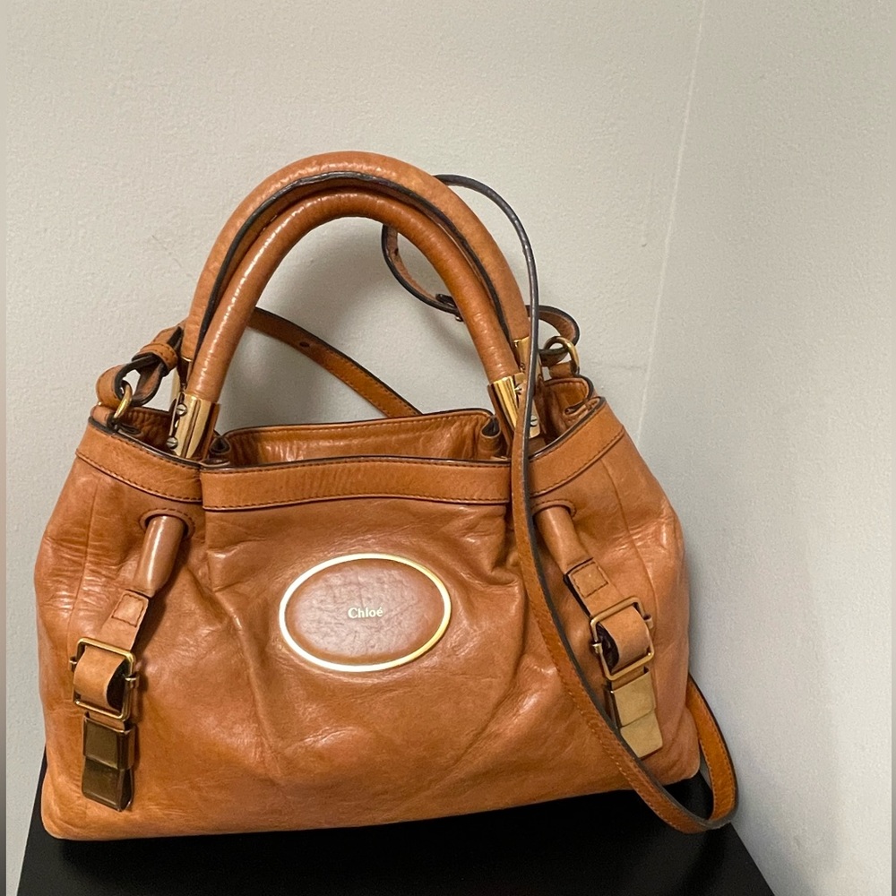 Chloe leather Victoria 2Way crossbody handbag EUC